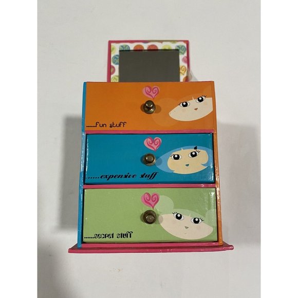 She’s Charmed And Dangerous Small Jewelry Box Container With Mirror - Picture 1 of 11